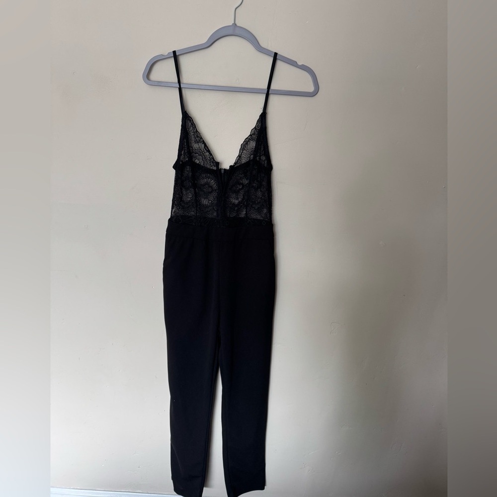 SHEIN Black Lace Jumpsuit
